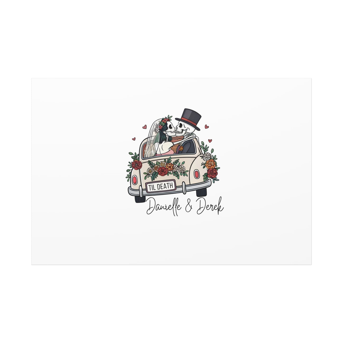 Til Death Wedding Guestbook Canvas - Out of Office Outfitters - Canvas