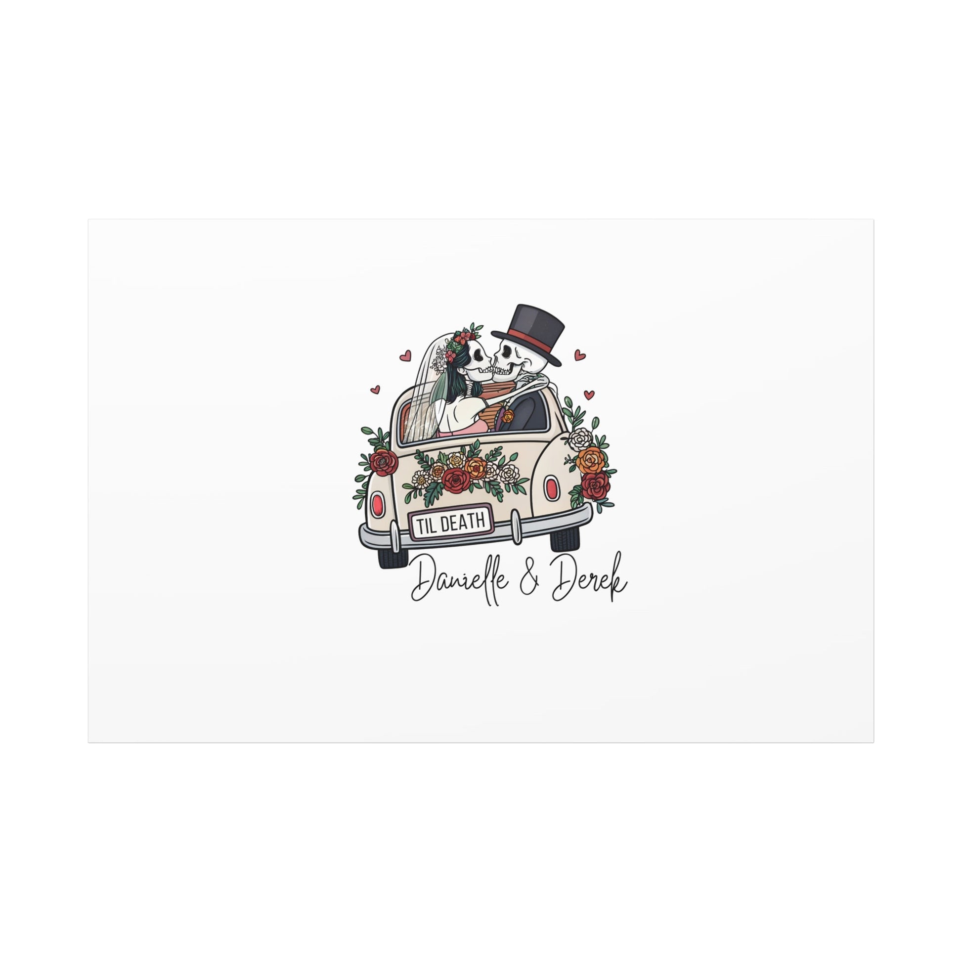 Til Death Wedding Guestbook Canvas - Out of Office Outfitters - Canvas