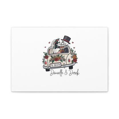 Til Death Wedding Guestbook Canvas - Out of Office Outfitters - Canvas