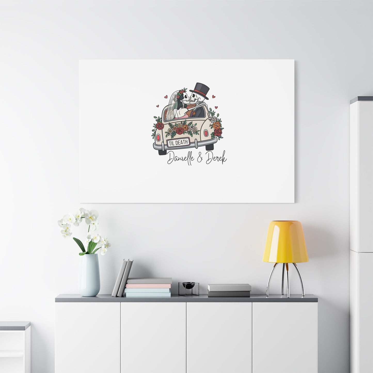 Til Death Wedding Guestbook Canvas - Out of Office Outfitters - Canvas