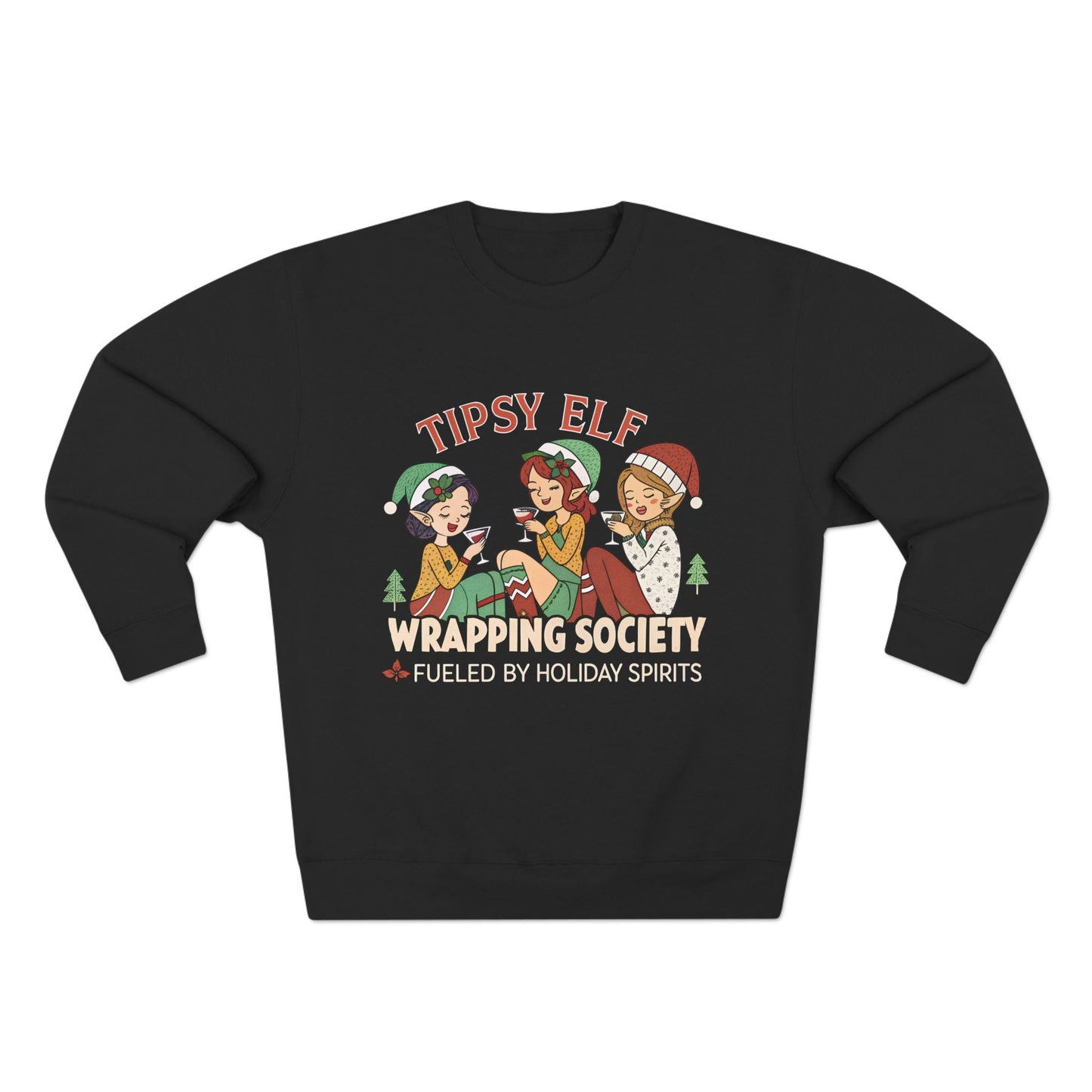 Tipsy Elf Wrapping Society Christmas Sweatshirt - Out of Office Outfitters - Sweatshirt