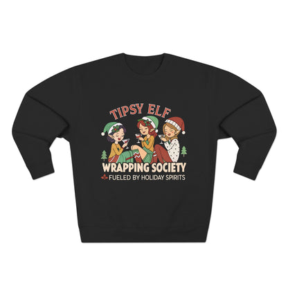 Tipsy Elf Wrapping Society Christmas Sweatshirt - Out of Office Outfitters - Sweatshirt