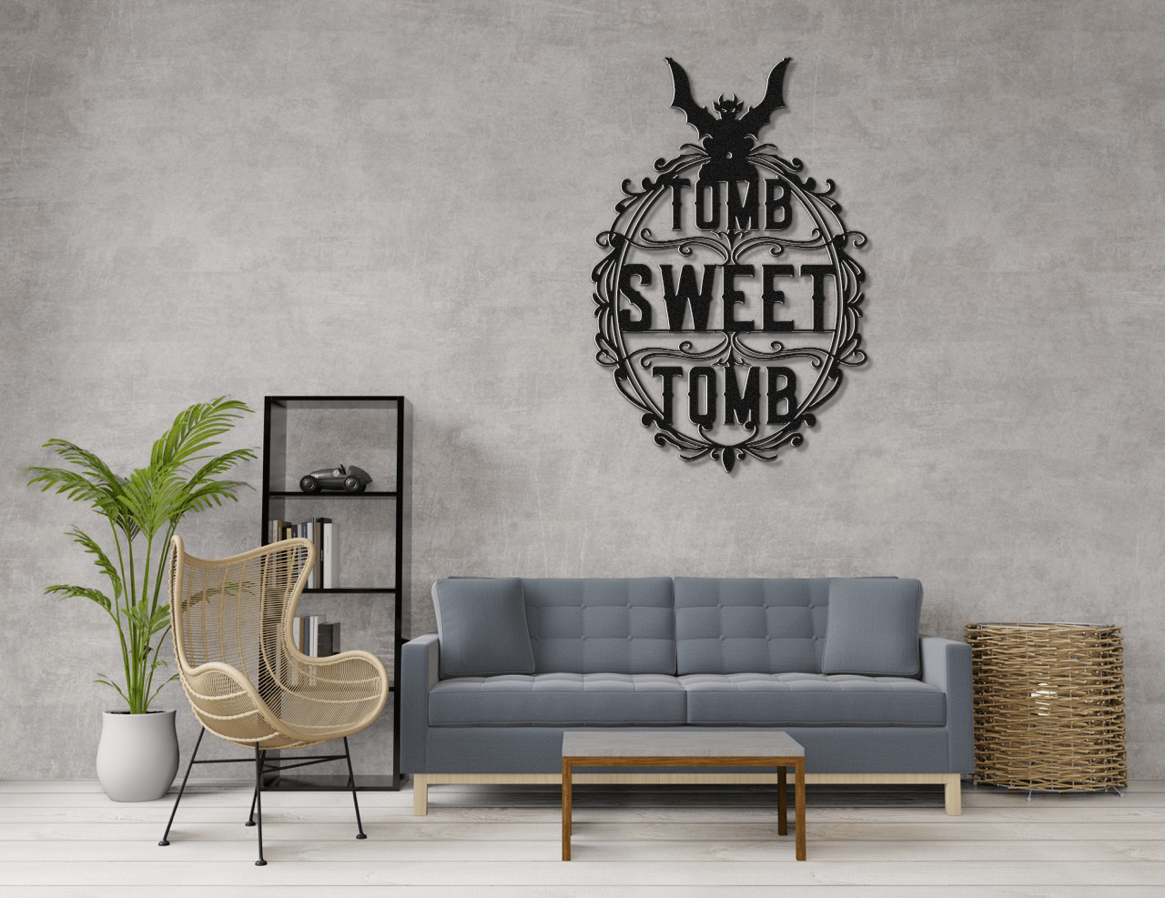 Tomb Sweet Tomb Metal Wall Art - Out of Office Outfitters - Die - Cut Sign