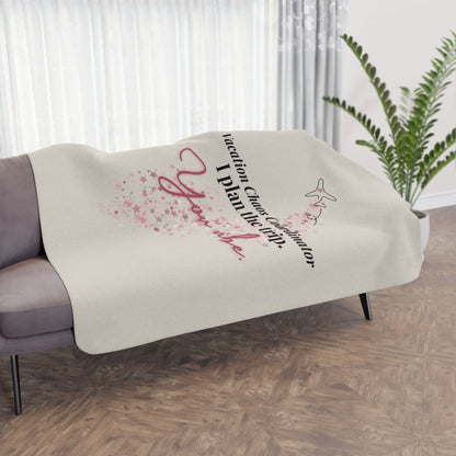 Vacation Chaos Coordinator Blanket - Warm Sherpa Travel Throw - Out of Office Outfitters - Home Decor