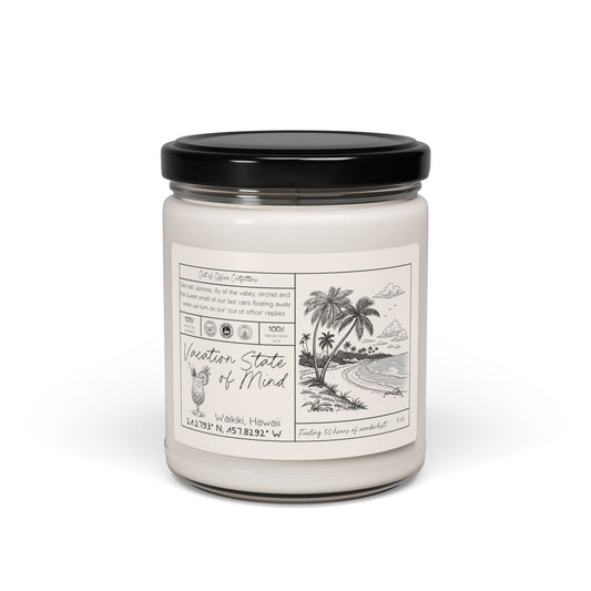 Vacation State of Mind Personalized Giftable Candle for Travelers - Out of Office Outfitters - Home Decor