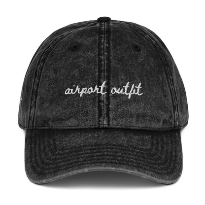"Airport Outfit" Funny Hat for Travel Lovers - mock up