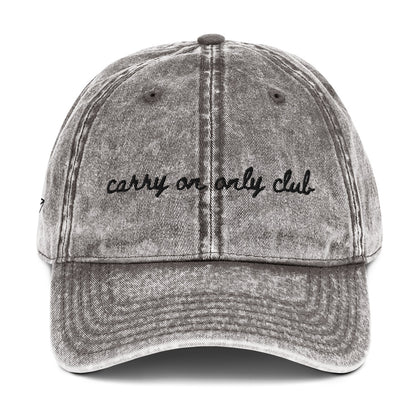 "Carry On Only Club" Funny Hat for Travel Lovers - Mock up