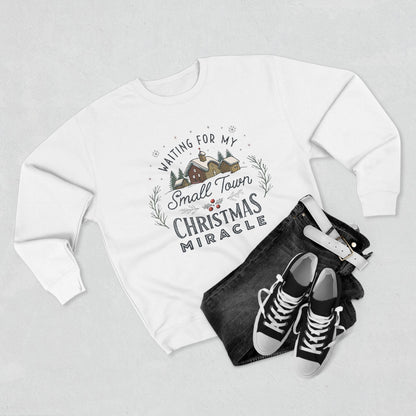 Waiting on my Small Town Christmas Miracle Christmas Sweatshirt - Out of Office Outfitters - Sweatshirt