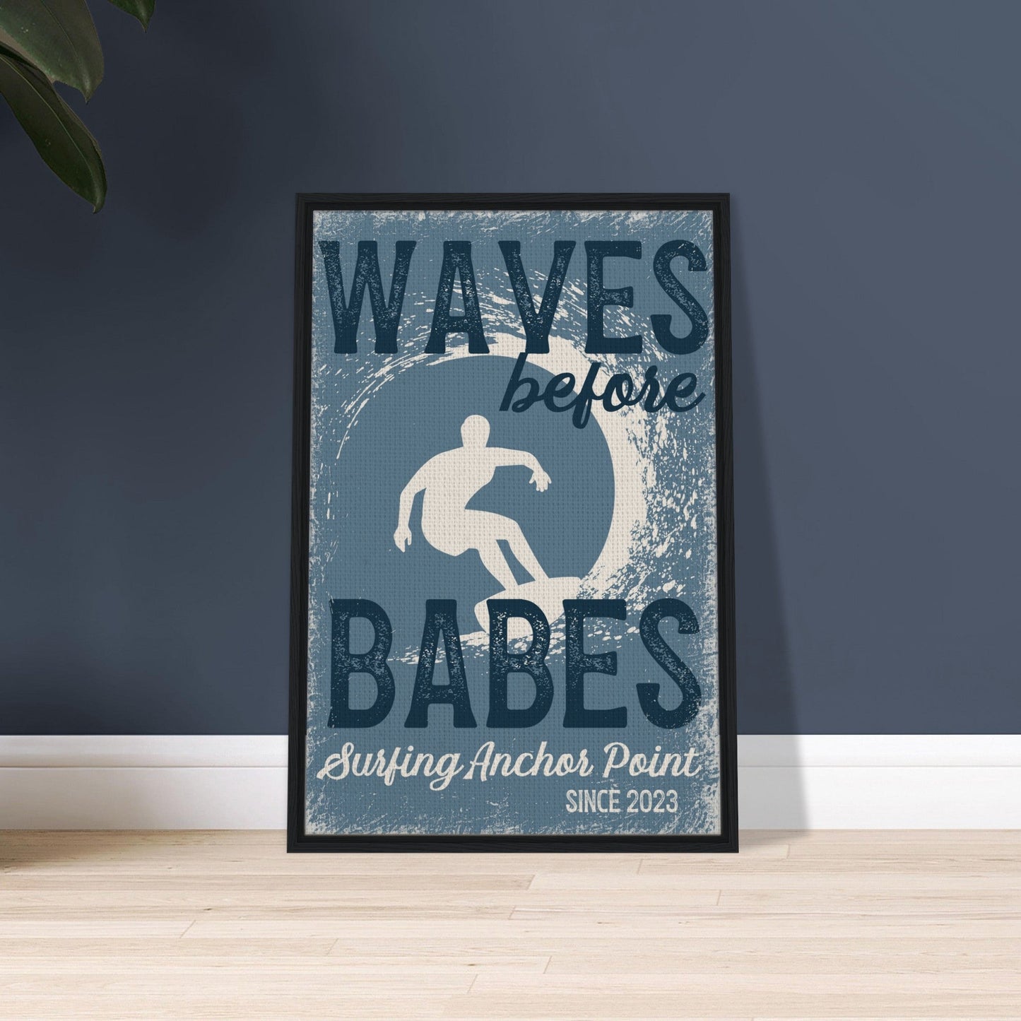 Waves Before Babes Framed Canvas - Out of Office Outfitters - Print Material