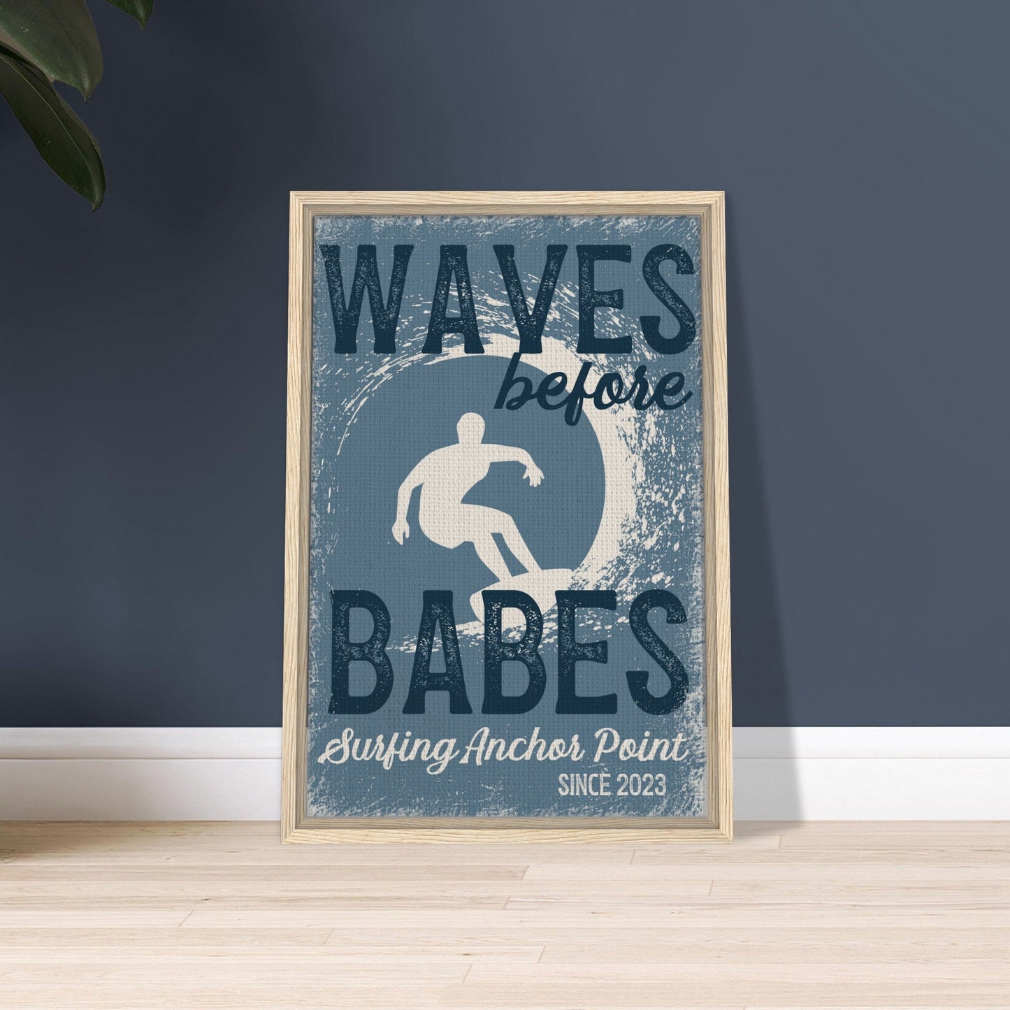 Waves Before Babes Framed Canvas - Out of Office Outfitters - Print Material