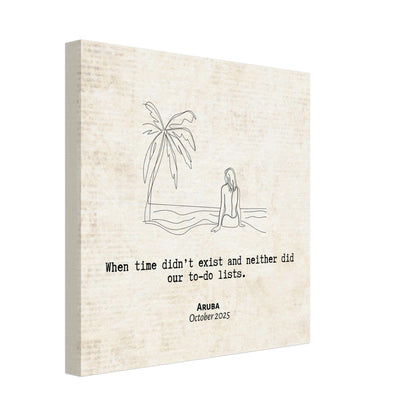 "When Time Didn't Exisit" - Personalized Travel Micro Memory Canvas - Out of Office Outfitters - 