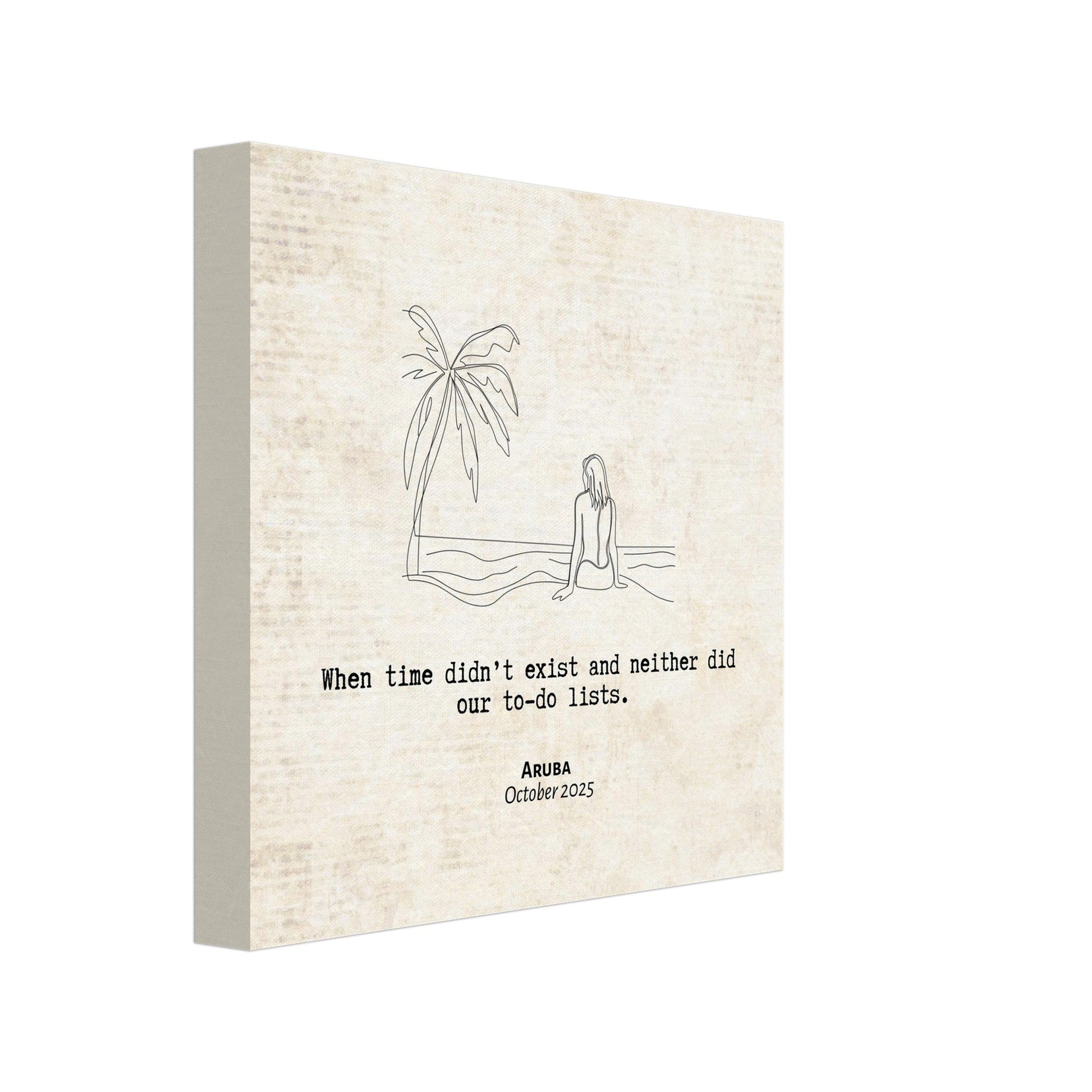 "When Time Didn't Exisit" - Personalized Travel Micro Memory Canvas - Out of Office Outfitters - 