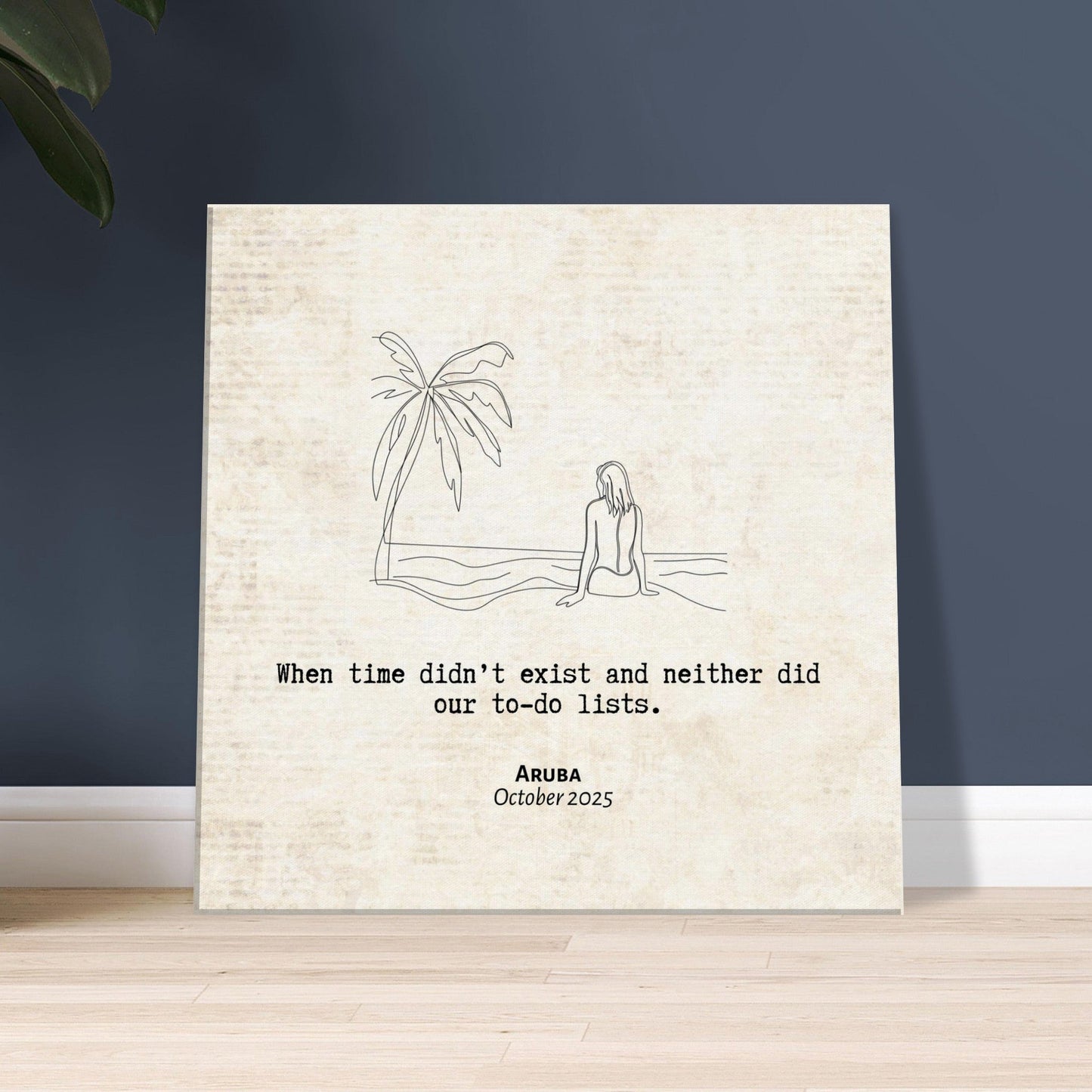 "When Time Didn't Exisit" - Personalized Travel Micro Memory Canvas - Out of Office Outfitters - 