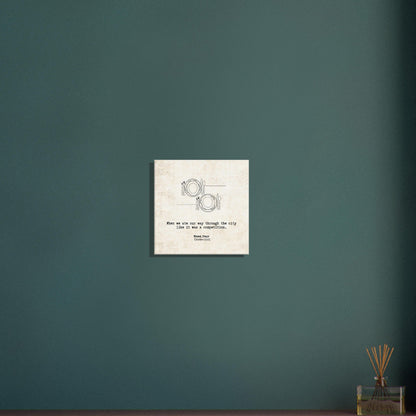 "When We Ate Our Way Through the City" - Personalized Travel Micro Memory Canvas - Out of Office Outfitters - 