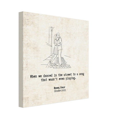"When We Danced in the Street" - Personalized Travel Micro Memory Canvas - Out of Office Outfitters - 