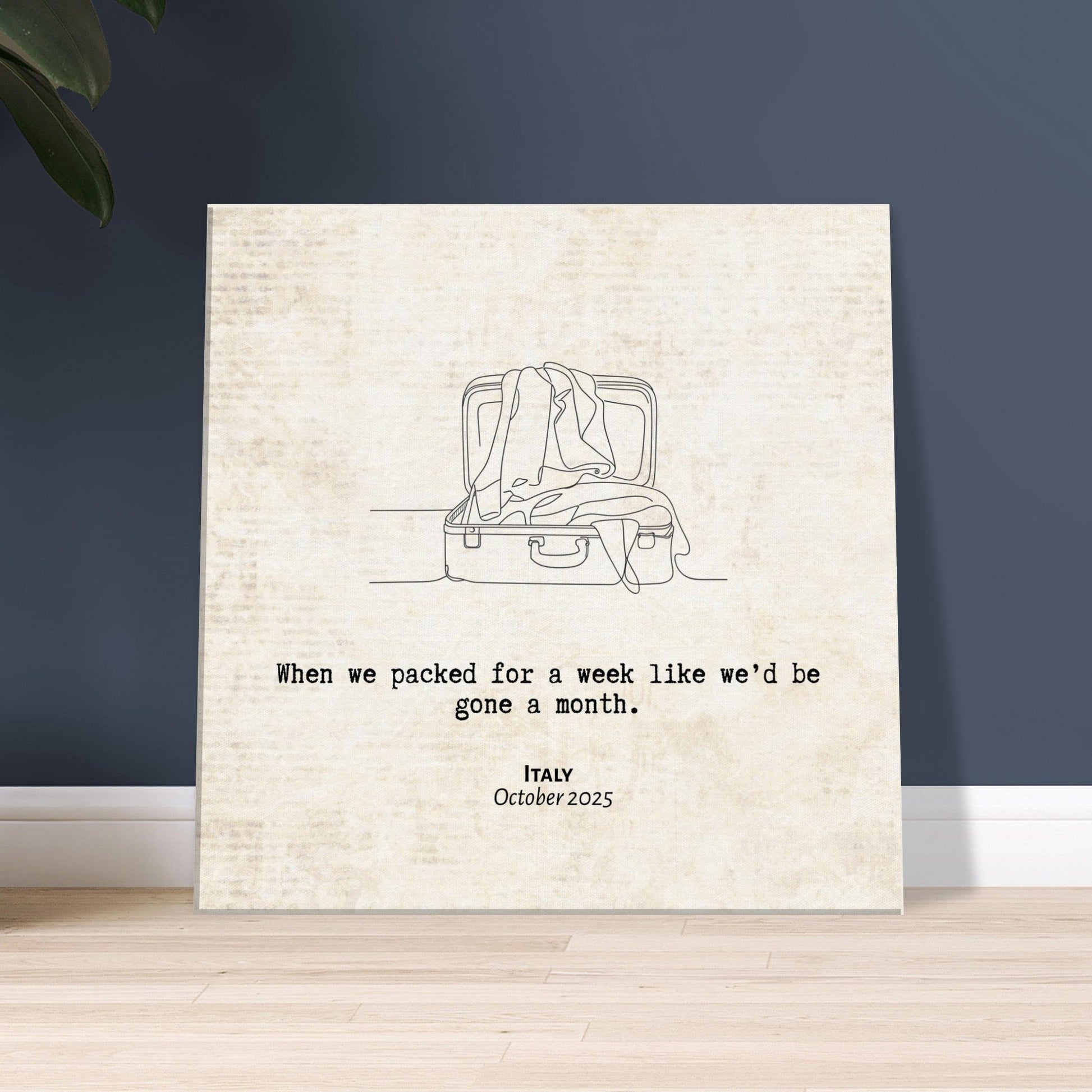 "When We Significantly Overpacked" - Personalized Travel Micro Memory Canvas - Out of Office Outfitters - 