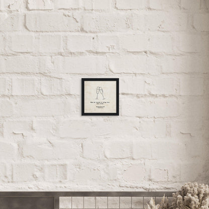 "When We Toasted to Doing this More" - Personalized Travel Micro Memory Framed Canvas - Out of Office Outfitters - Print Material