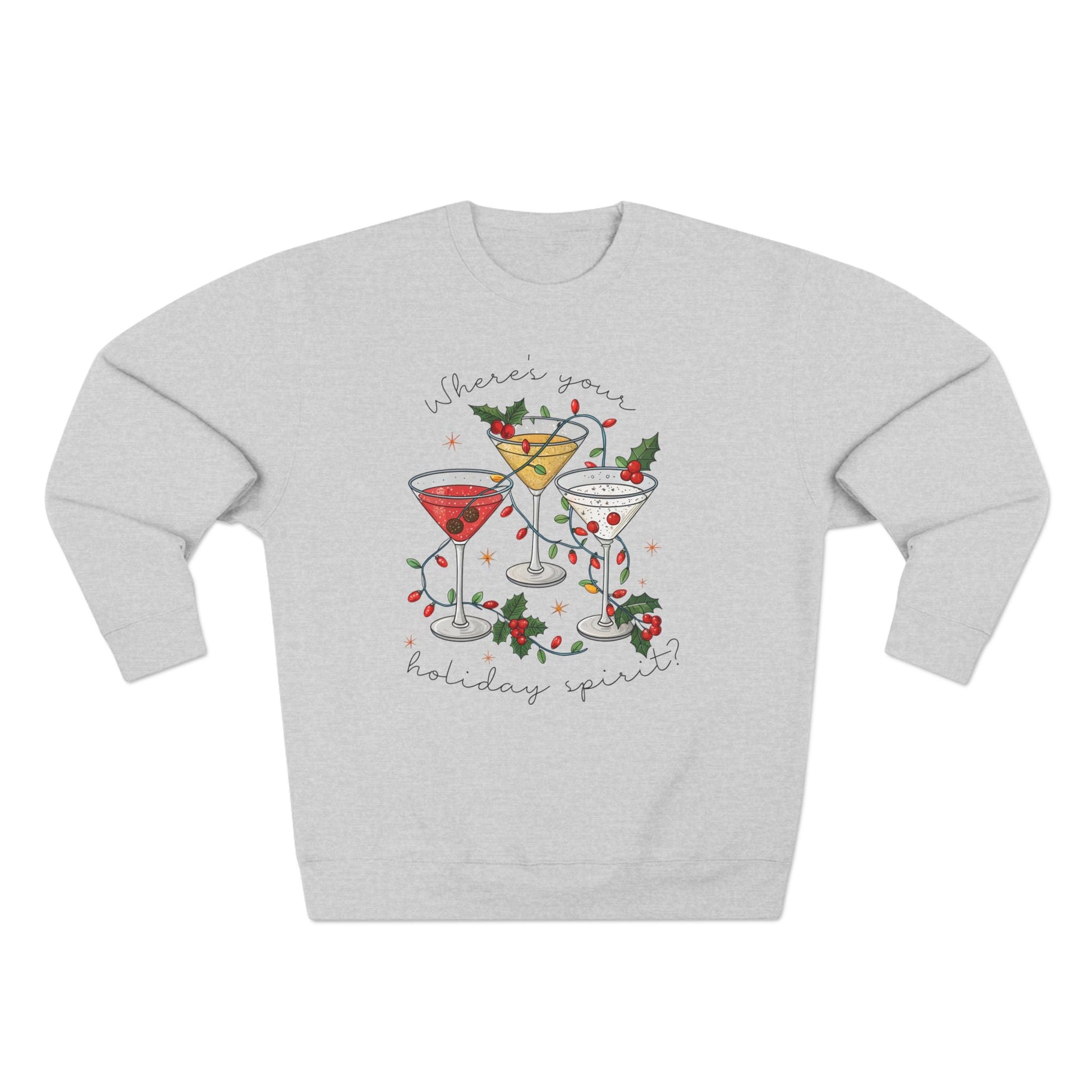 Where's Your Holiday Spirit Christmas Sweatshirt - Out of Office Outfitters - Sweatshirt