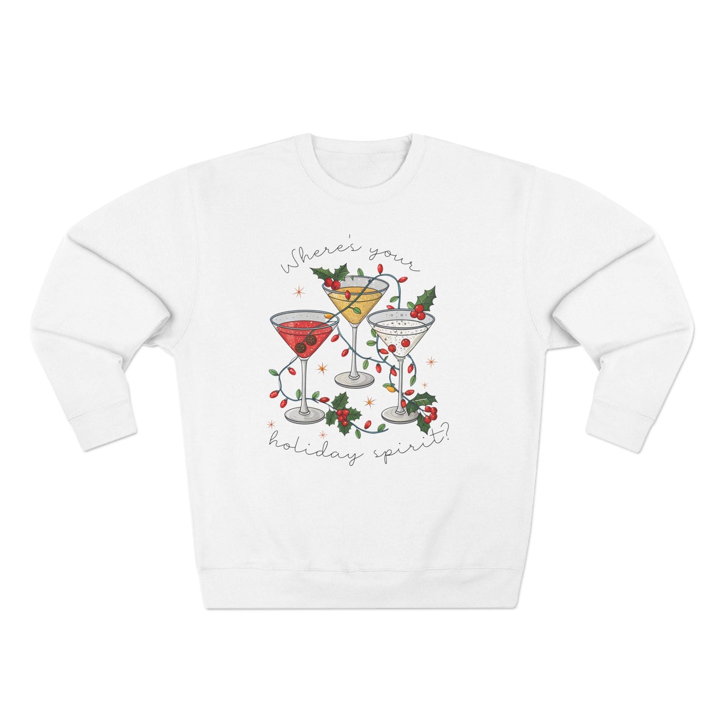 Where's Your Holiday Spirit Christmas Sweatshirt - Out of Office Outfitters - Sweatshirt