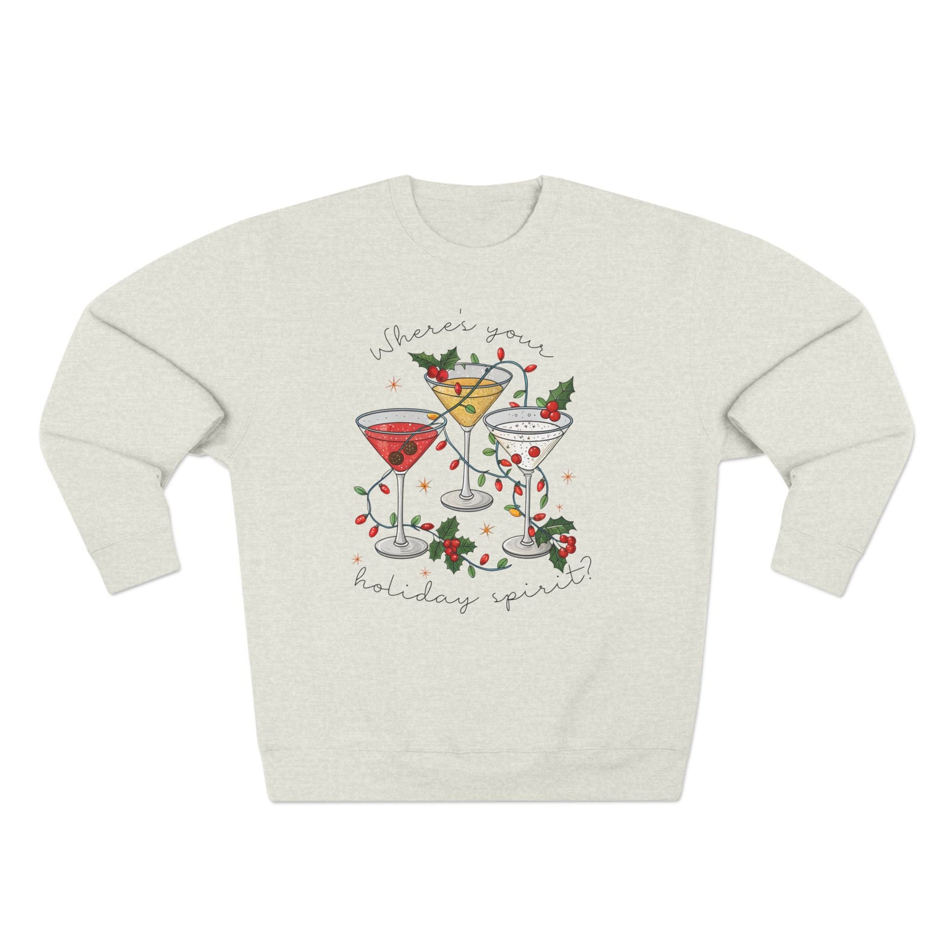 Where's Your Holiday Spirit Christmas Sweatshirt - Out of Office Outfitters - Sweatshirt