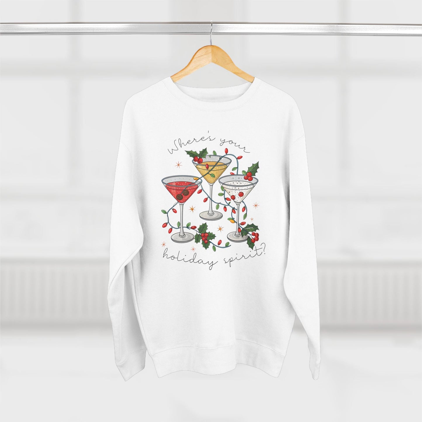 Where's Your Holiday Spirit Christmas Sweatshirt - Out of Office Outfitters - Sweatshirt