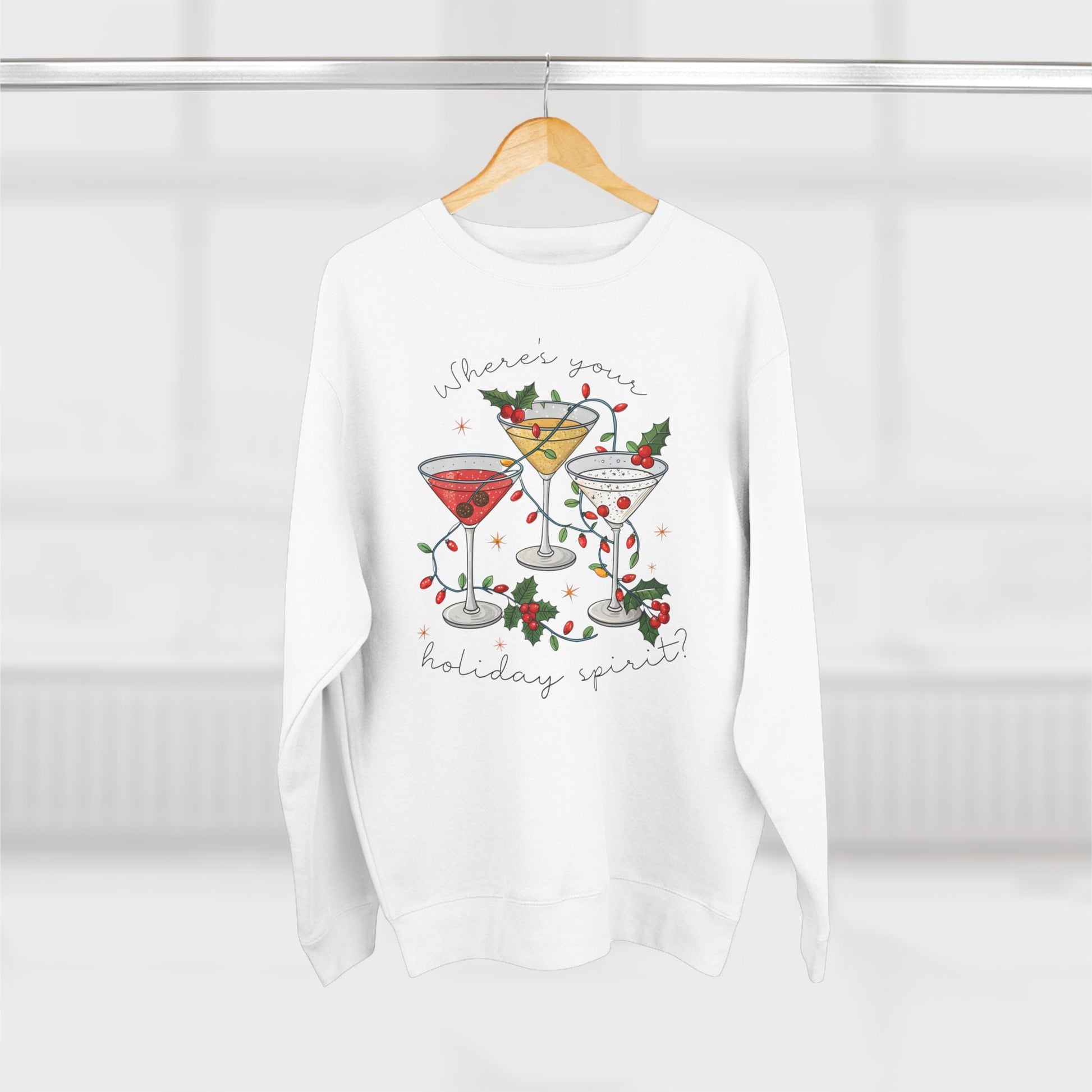 Where's Your Holiday Spirit Christmas Sweatshirt - Out of Office Outfitters - Sweatshirt
