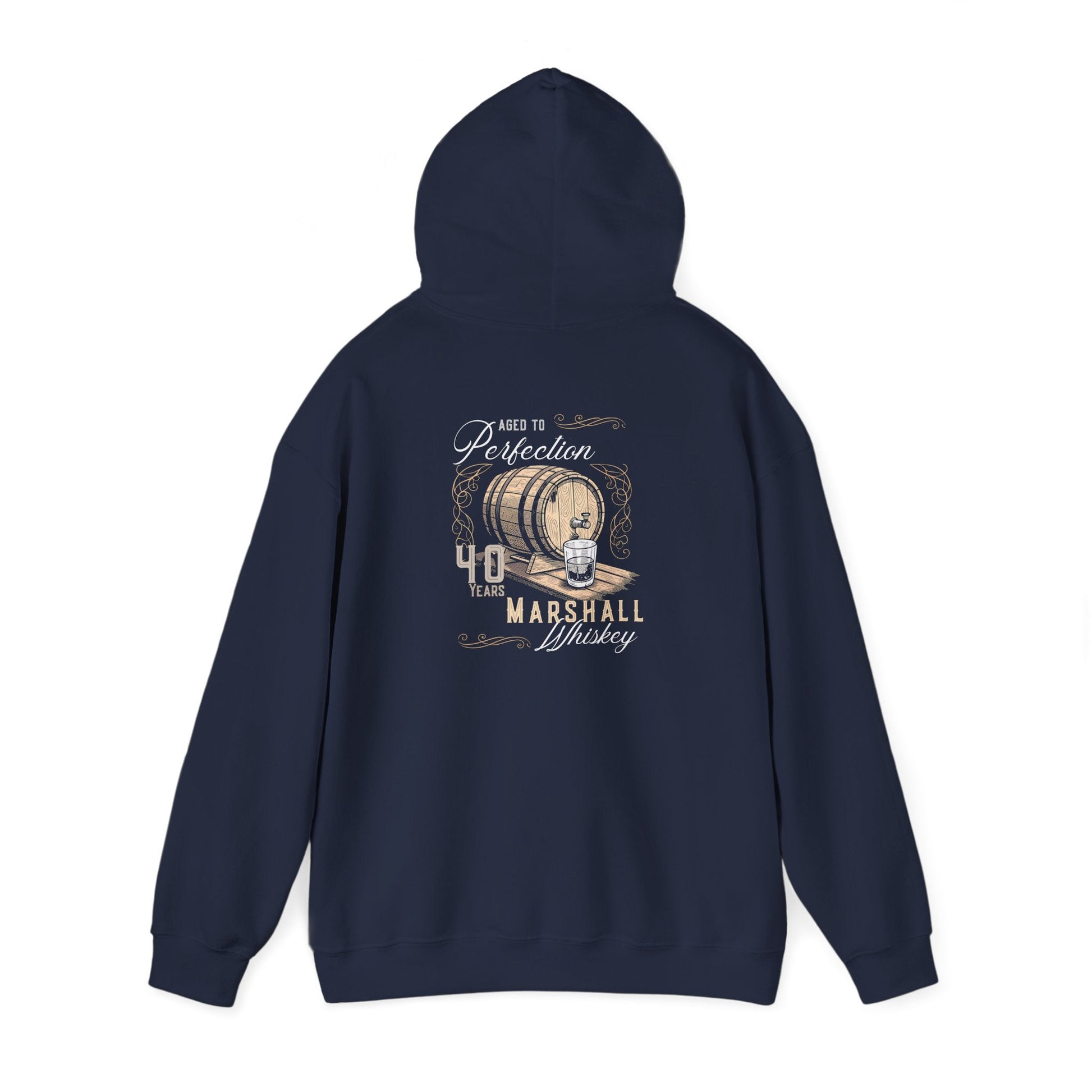 Whiskey Aged to Perfection Personalized Birthday Hoodie - Out of Office Outfitters - Hoodie