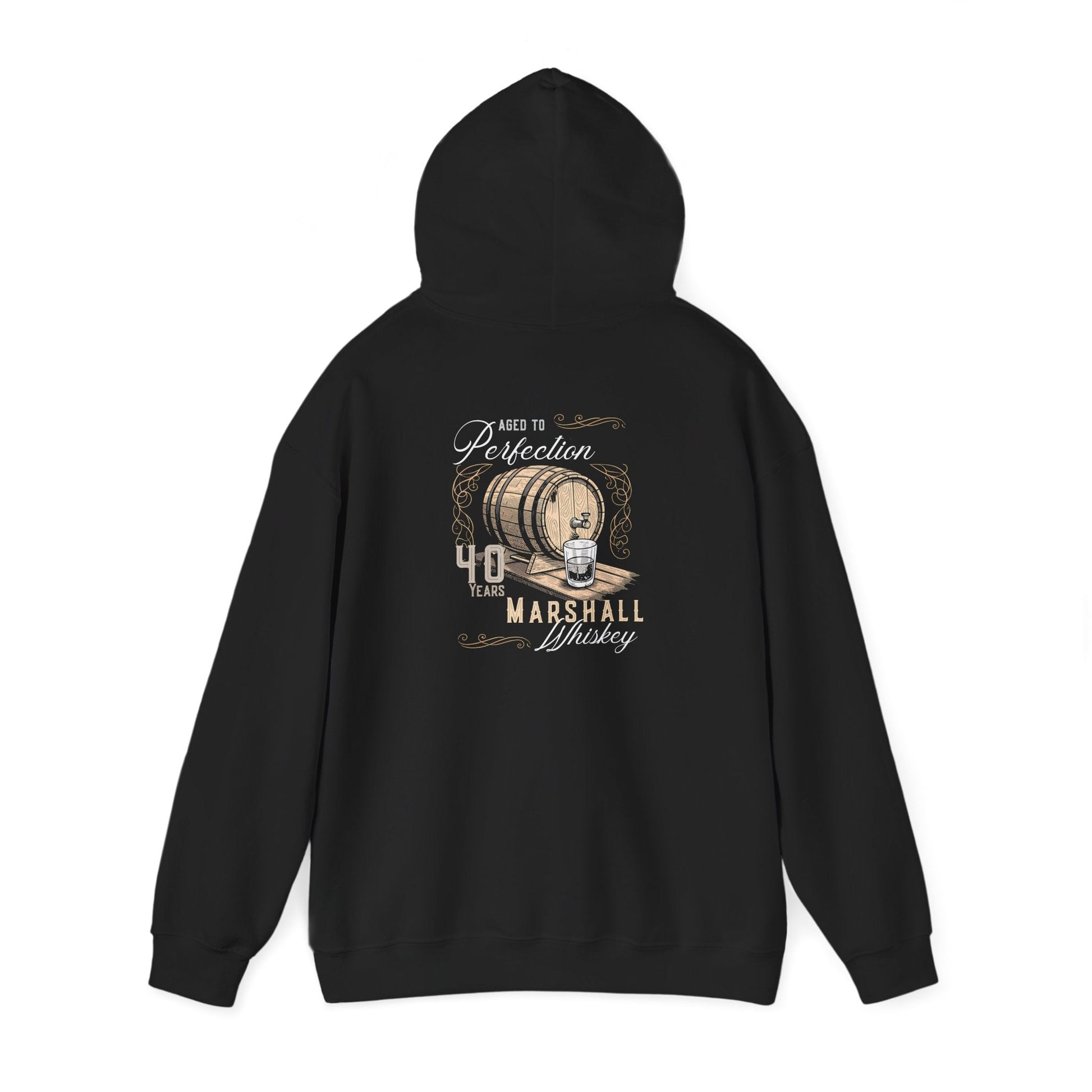 Whiskey Aged to Perfection Personalized Birthday Hoodie - Out of Office Outfitters - Hoodie