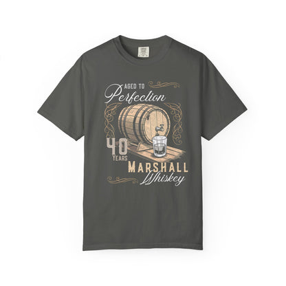 Whiskey Aged to Perfection Personalized Birthday Tshirt - Out of Office Outfitters - T-Shirt