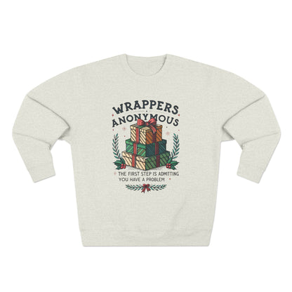 Wrappers Anonymous Christmas Sweatshirt - Out of Office Outfitters - Sweatshirt