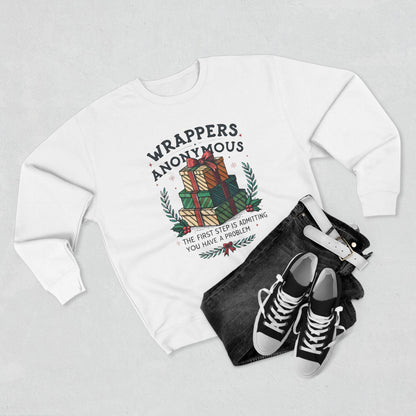 Wrappers Anonymous Christmas Sweatshirt - Out of Office Outfitters - Sweatshirt